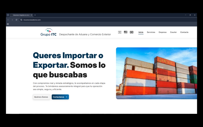 Grupo ITC comercio exterior web HTML CSS JS Córdoba Argentina