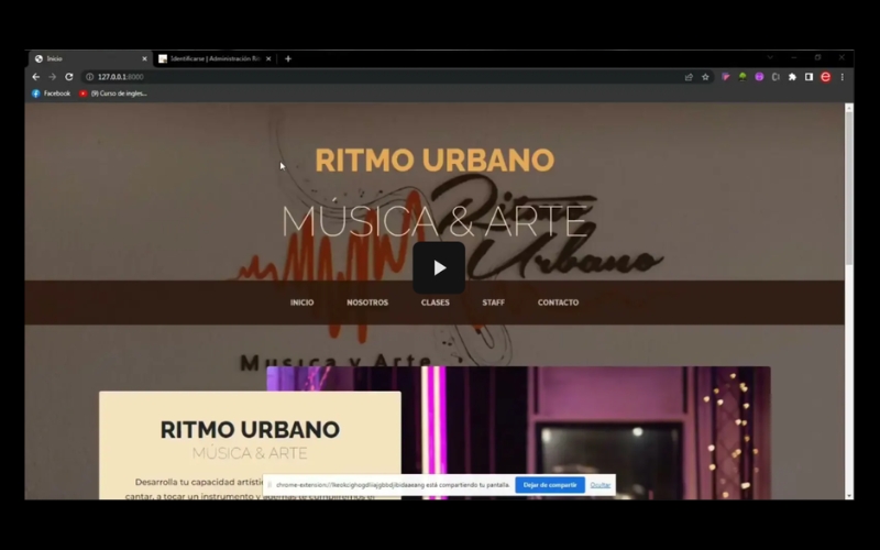 App Ritmo Urbano Python Django desarrollo fullstack Córdoba Argentina