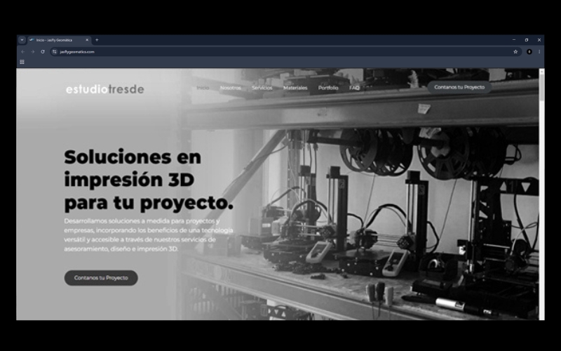 Estudio Tresdé web empresarial HTML CSS JS diseño Córdoba